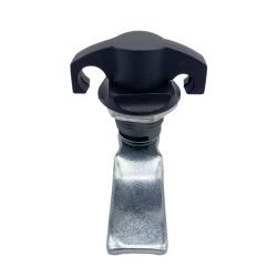 Замок мебельный MS714-3, 90° черный (под навесной замок)