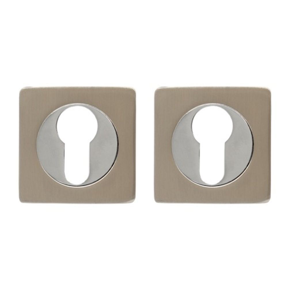 Накладка под цилиндр VETTORE ET 0601 SN/CP мат.никель/хром