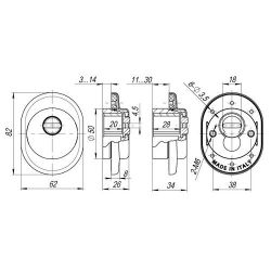 Броненакладка ARMADILLO ET/ATC-Protector 1-33 SC-14 мат.хром /32813/