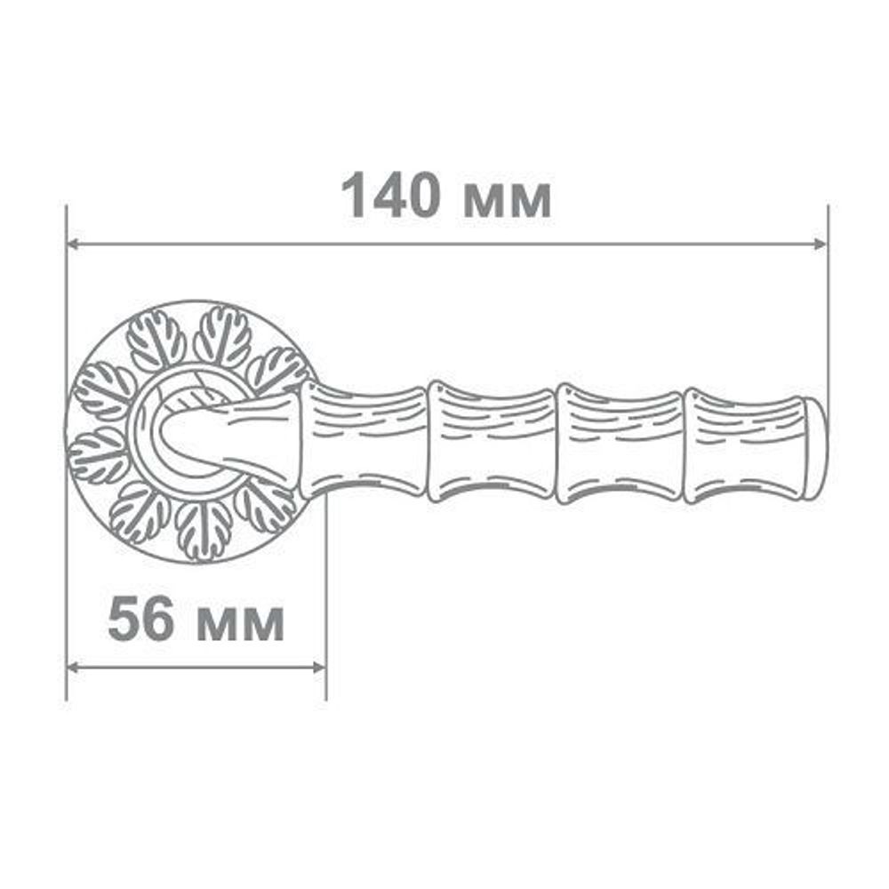 Ручка Медио M5637-23 DIRTY BRASS старая бронза