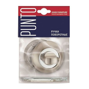 Ручка поворотная PUNTO BK6 TL SN/CP-3 мат.никель/хром /33239/
