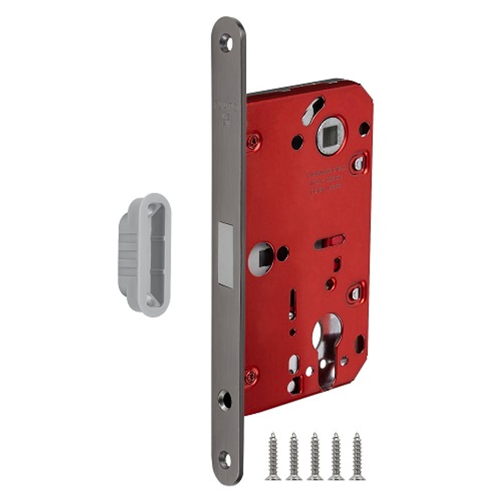 Защелка врезная магнитная под цилиндр FUARO M85C-50/BL INOX GR графит /60283/