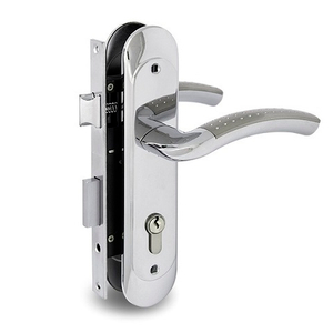 Замок врезной с ручками PALLADIUM ЗВ-1702 SC/CP мат.хром/хром