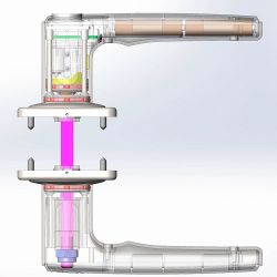 Ручка раздельная КРИТ-М РФ-К88 Чб черный