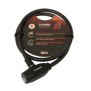 Замок тросовый FUARO PL-0880-KEY (8х800мм) /42301/