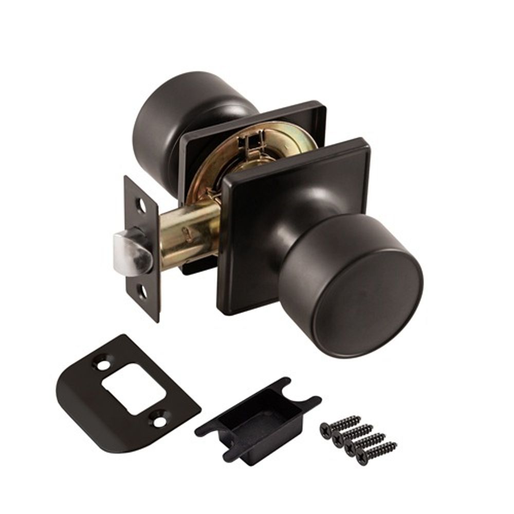 Ручка защелка PUNTO DK772 BL-PS (без фик.) черный /58403/