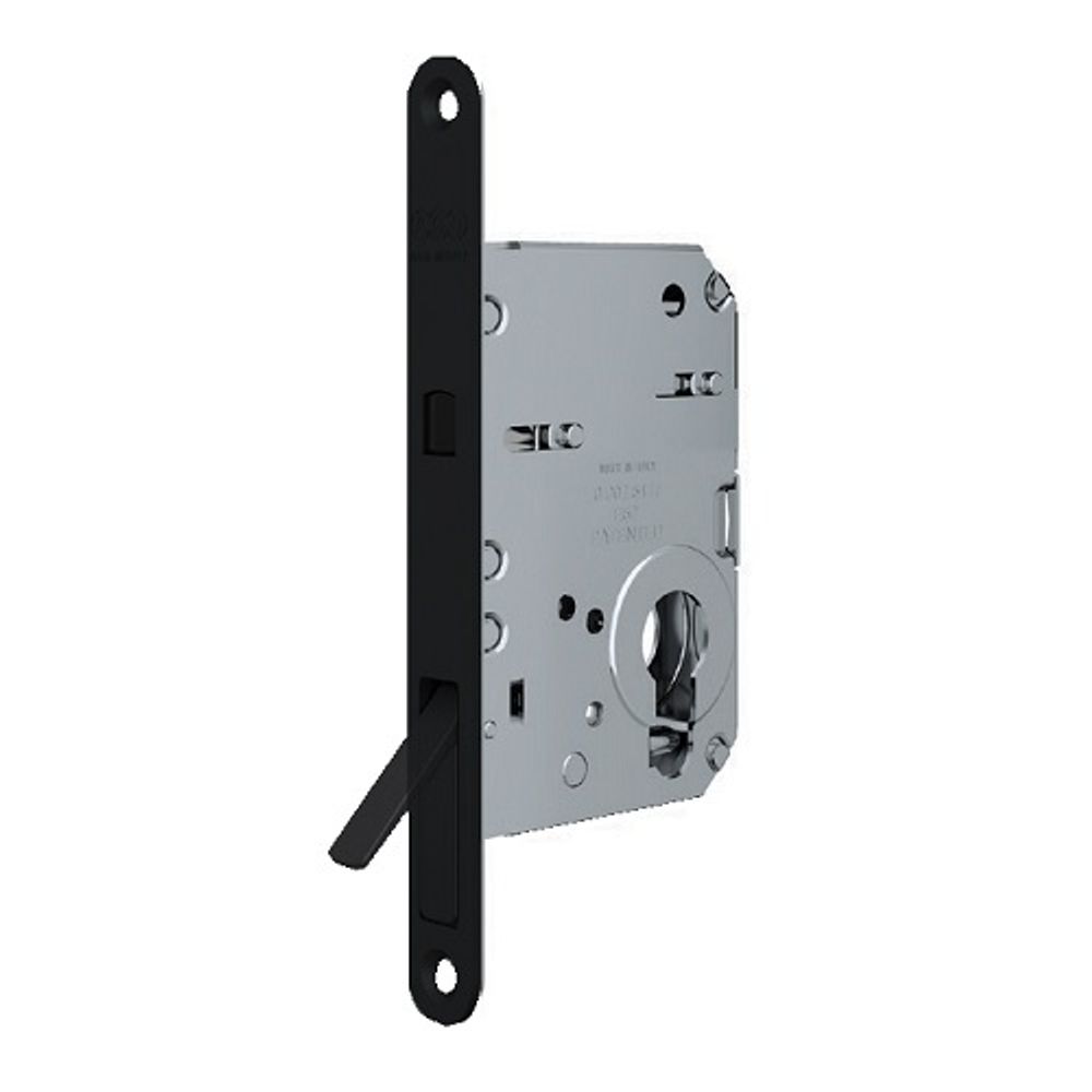 Замок межкомнатный под цилиндр для раздвижных дверей AGB SCIVOLA TRE B08982.50.93 (черный)