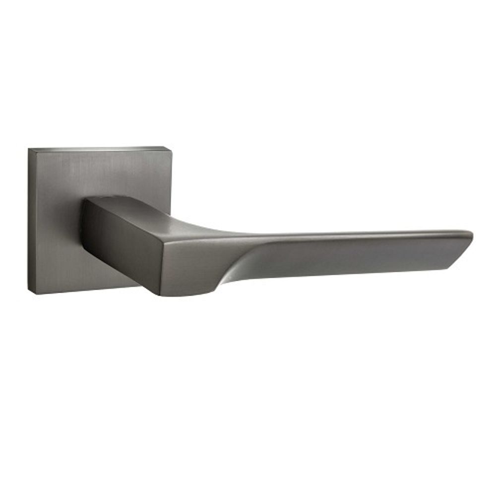 Ручка дверная PUERTO AL 549-03 MBN slim (матовый черный никель)