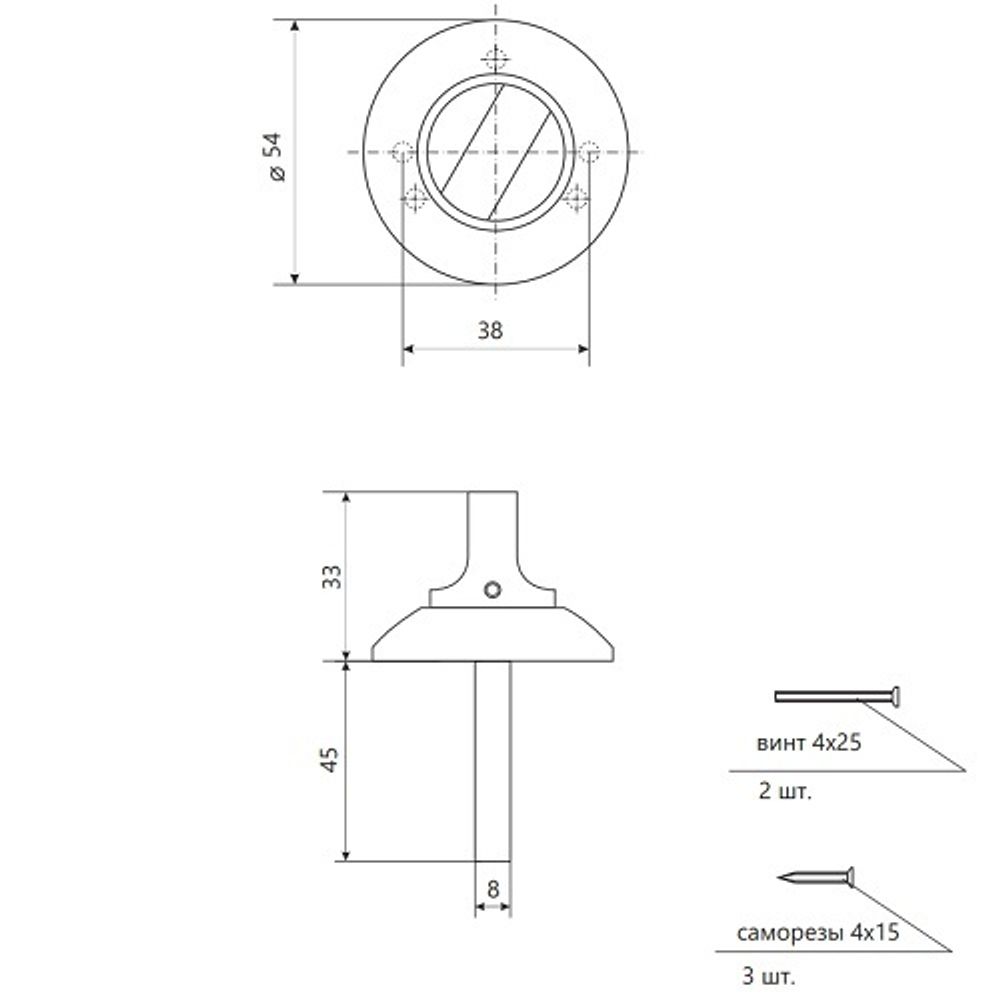 Поворотник Code Deco TT-1403-8/45-AB бронза