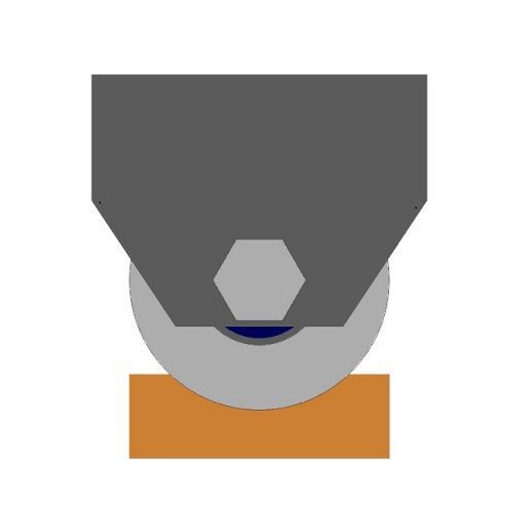 Ролик металл d-65 под трубу на пластинах