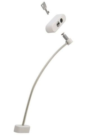 Блокиратор поворота ELEMENTIS "Топаз" с тросиком и ключом белый RAL 9016