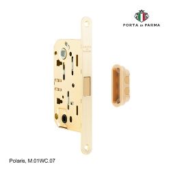 Замок врезной магнитный под фиксатор PORTA DI PARMA Polaris SG мат. золото