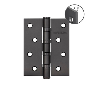 Петля дверная универсальная FUARO HEAVY IN4400U 100х75х3 мм GR графит /46509/ (1шт)