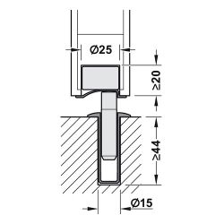 Схема монтажа магнитного ограничителя Fantom