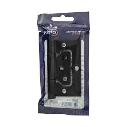 Петля универсальная без врезки PUNTO 200-2B/HD 75x2,5 BL черный /61271/ (1 шт)