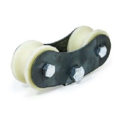 Каретка роликовая капролон d-70 под трубу 3/4