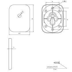 Накладка декоративная APECS DP-15-K CRS сатин. хром