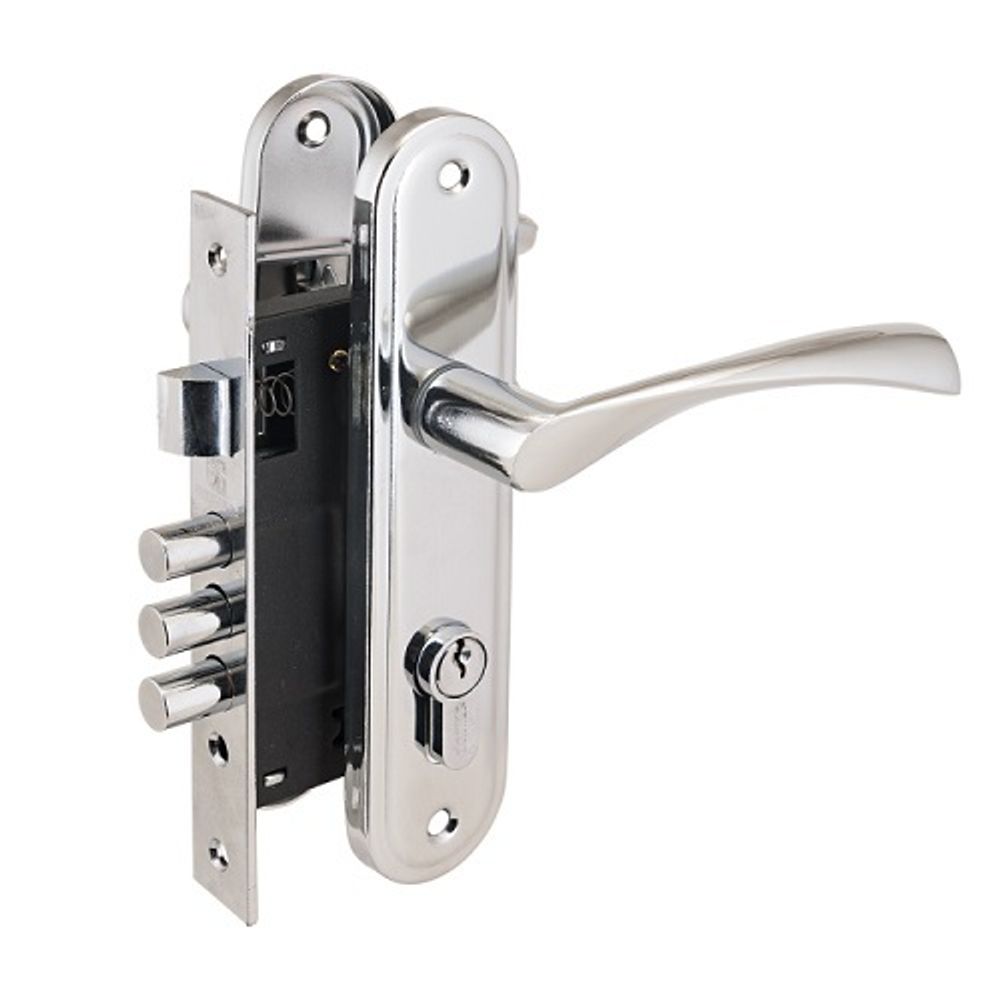 Замок врезной АЛЛЮР 103/3-61A CP хром