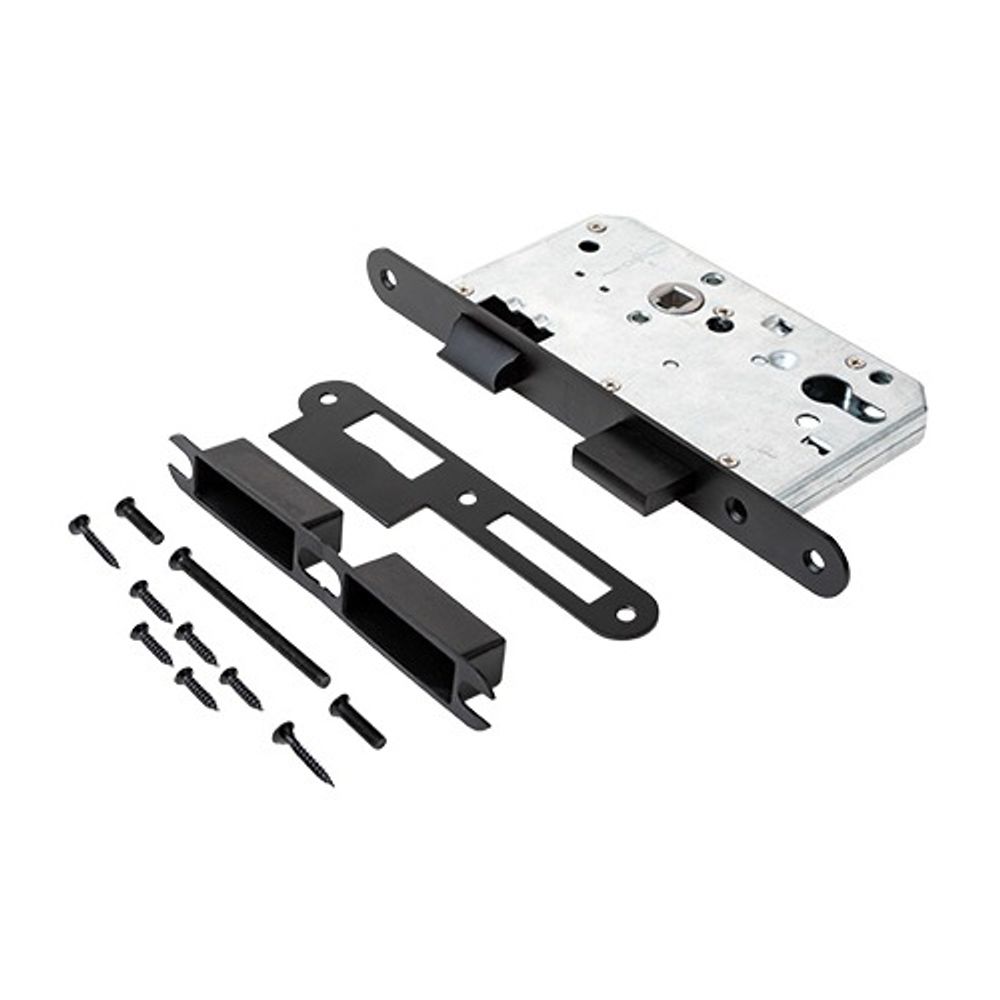 Замок врезной противопожарный APECS 1900 INOX BLM черный