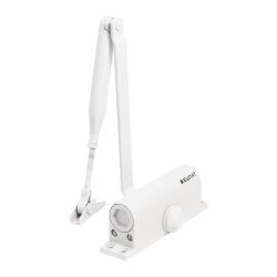 Доводчик дверной БУЛАТ ULTIMATE ДД-100 A-W (40-120кг) белый, морозостойкий