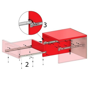 Роликовая направляющая L400мм белая