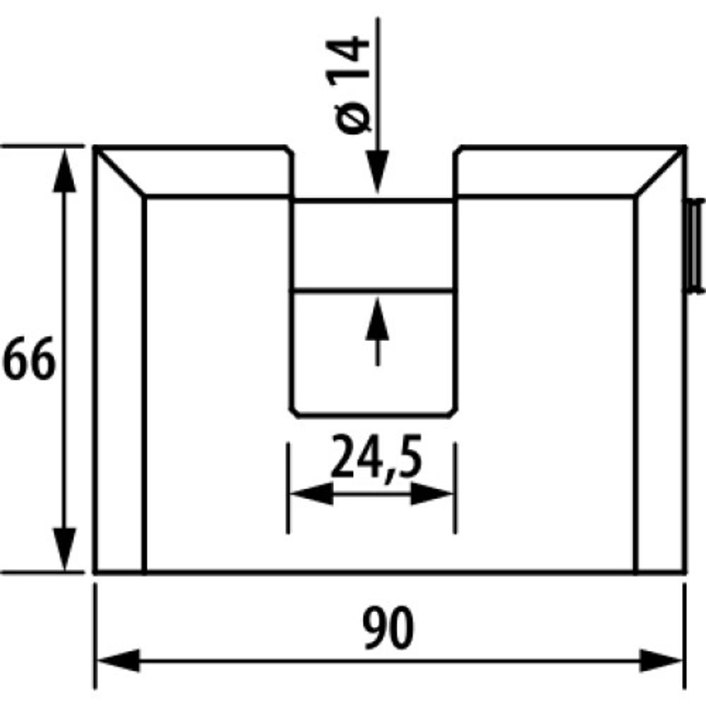 Замок навесной ЧАЗ ВС2-15А /27571/