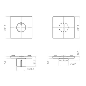 Ручка поворотная ARMADILLO BK6.K.YM MWSC-33 итальянский тисненный /62223/