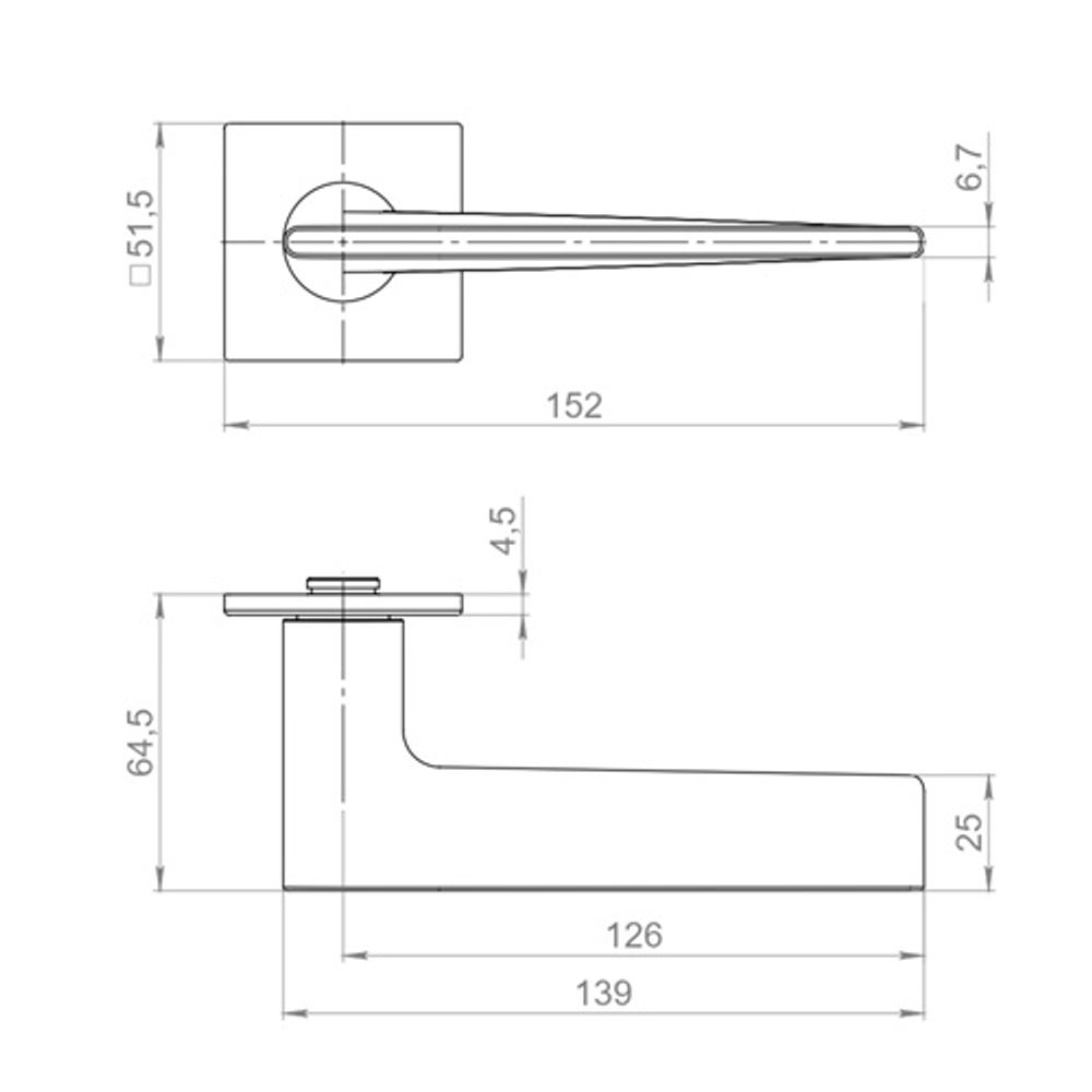 Ручка раздельная ARMADILLO TRUFFLE K.YM FSG-39 флорентийское золото /62173/