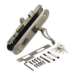 Замок врезной с ручками PALLADIUM ЗВ-1706 AB/CP бронза/хром