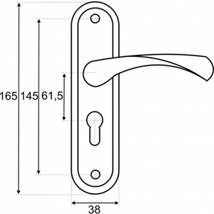 Ручки на планке VETTORE 61.323 mini SN/CP мат.никель/хром