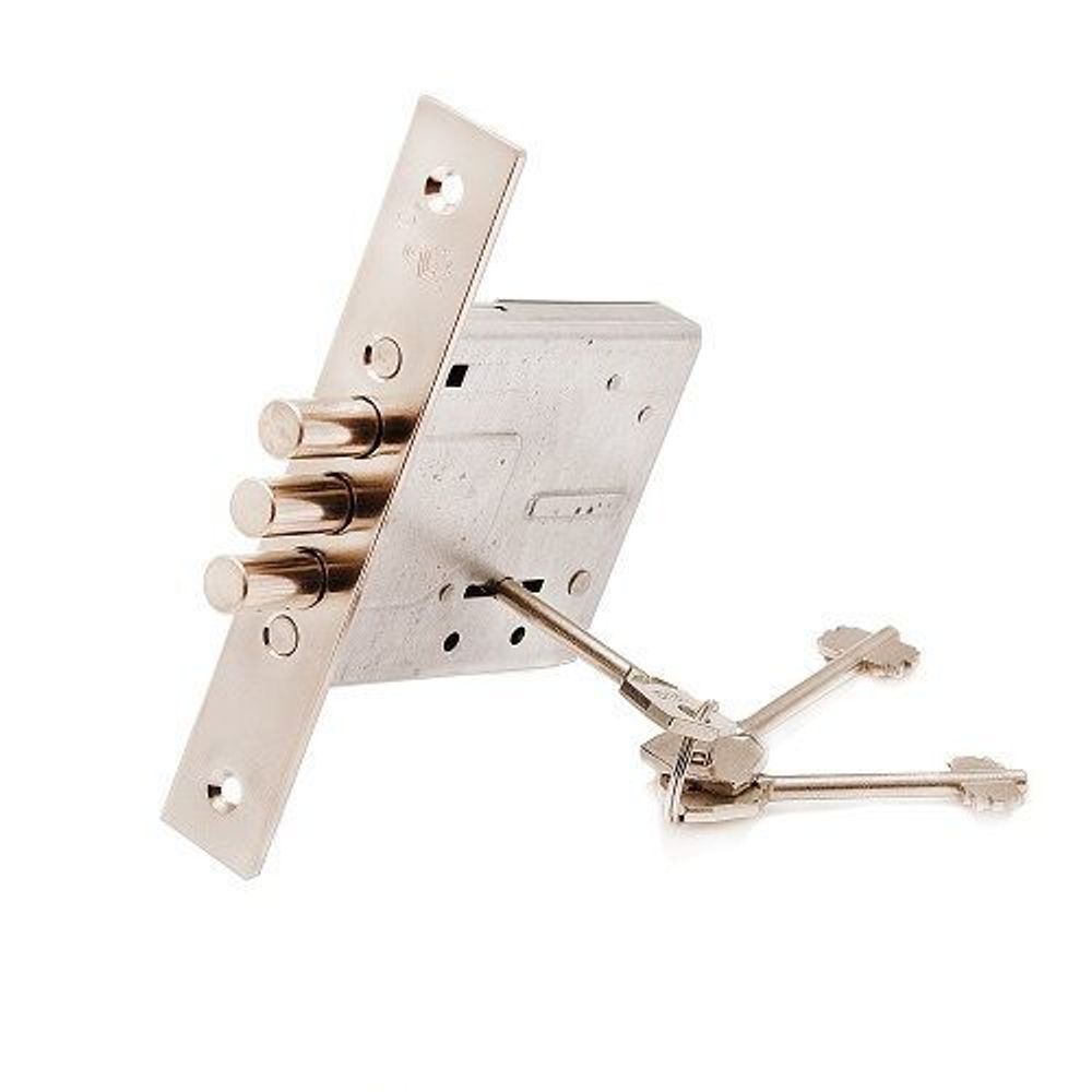 Замок врезной ПРОСАМ 80600 ЗВ8-6/13 (3риг) планка