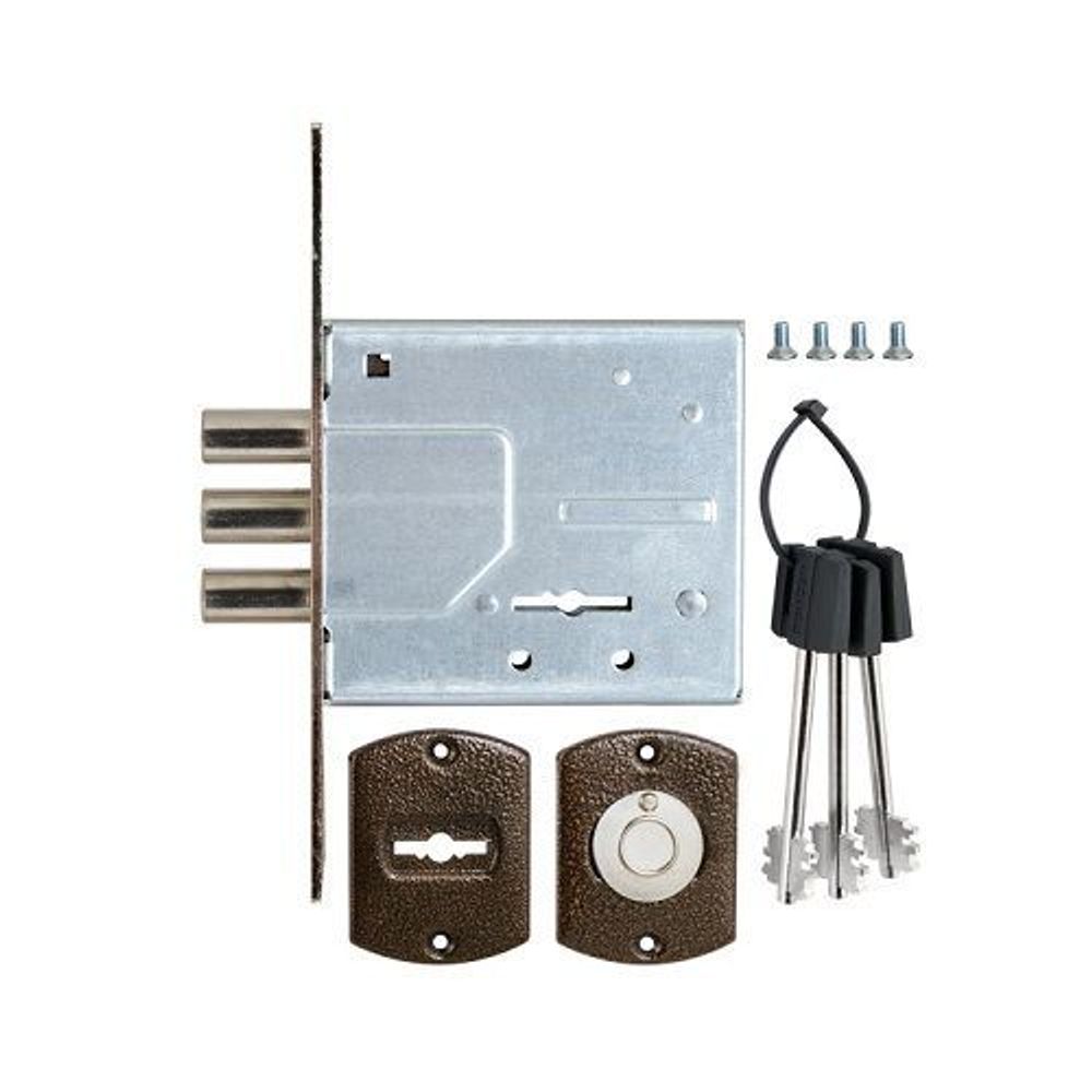 Замок врезной ПРОСАМ 76300 ЗВ8-8У/13 Ш.З (3 риг) /33691/