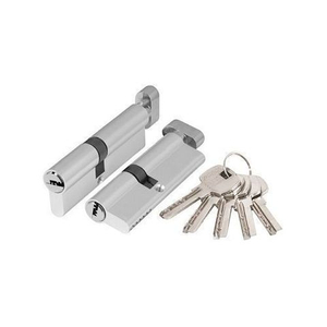 Цилиндровый механизм с вертушкой AJAX AX202/80 (35+10+35) CP хром 5 кл /39877/