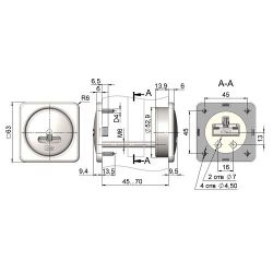 Броненакладка КРИТ-М БнС-К17/12 Хп/Нш хром