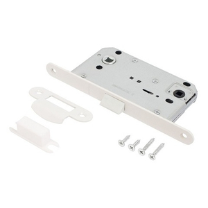 Замок врезной АЛЛЮР АРТ 5300-P-WC W мат.белый