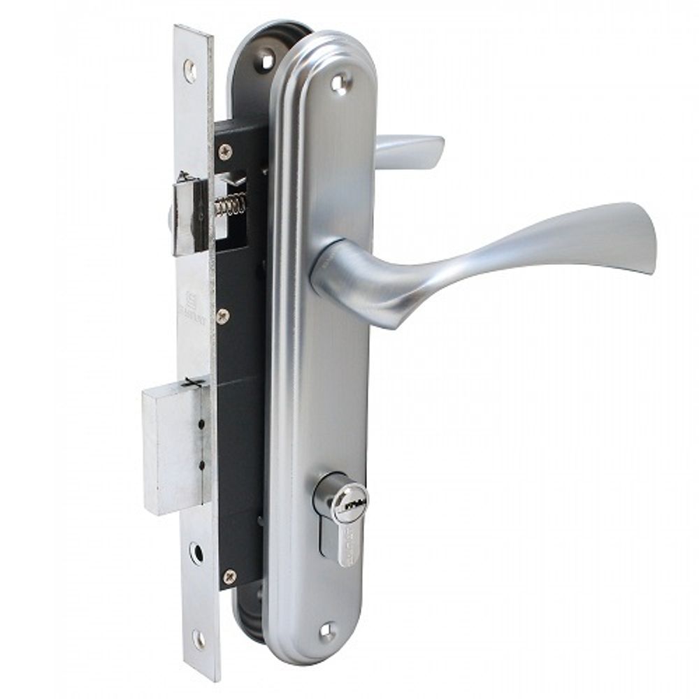 Замок врезной БУЛАТ ЗВ4-1.03.07 НОМОС титан