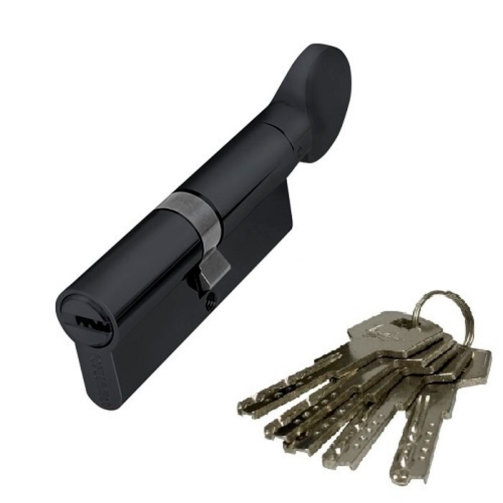 Цилиндровый механизм с вертушкой VANTAGE ZС70 (35Сx35) BL черный