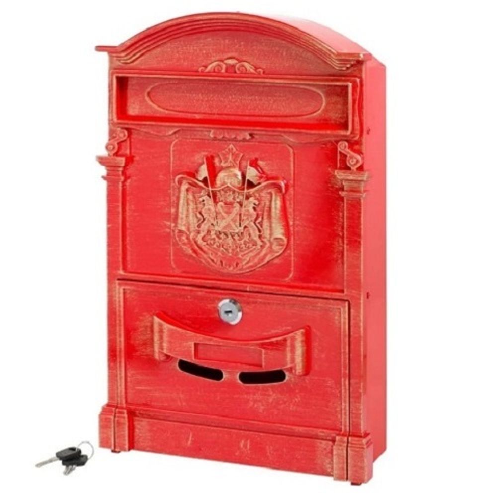 Ящик почтовый АЛЛЮР №4010В антик красный