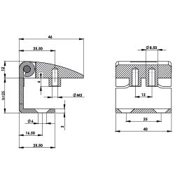Петля угловая МК-30.5