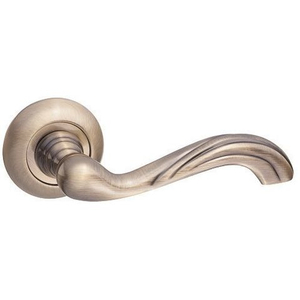 Ручка дверная RENZ 15-08 AB "Амелия" (бронза античная)