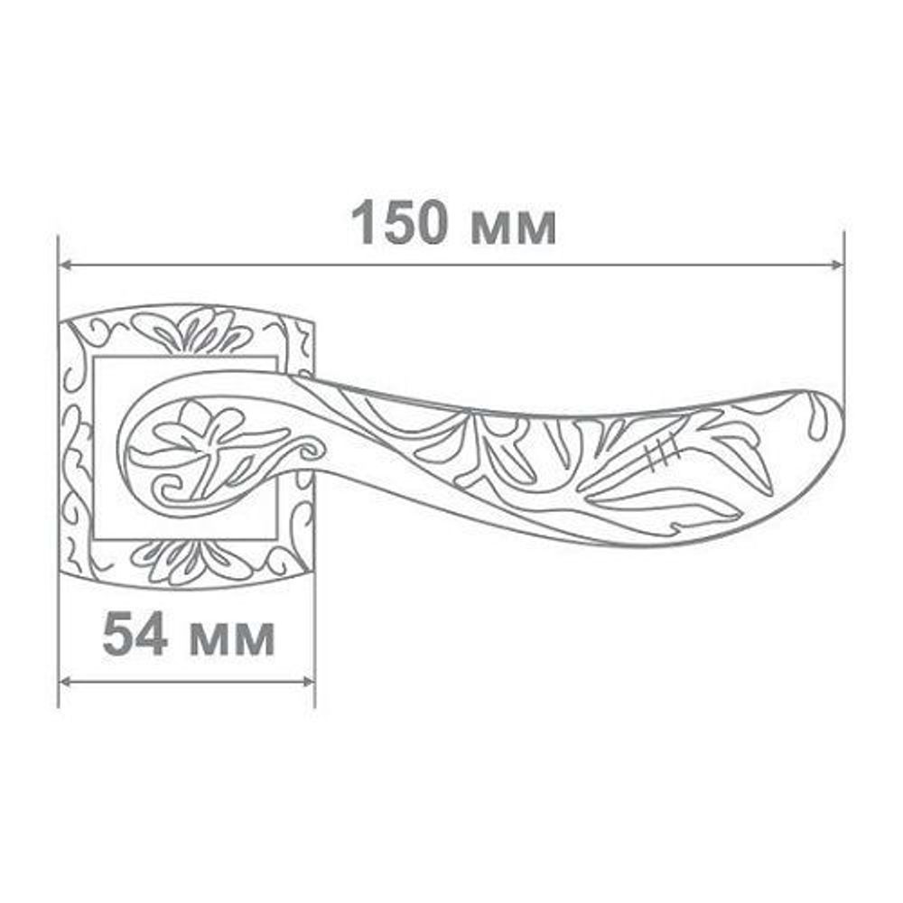 Ручка дверная Leo L3704-31 S/A антич.никель