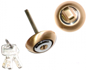 Накладка ключ-фиксатор МЕДИО МТ555 (круг) PB/CP золото/хром