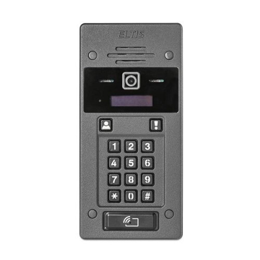 Вызывная видеопанель ELTIS DP7000ip-Hybrid/IP307 (черно-серый) гибридный блок вызова, IP 2MP, SIP
