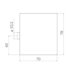 Замок навесной PUNTO PK-1480 3 кл. /57441/