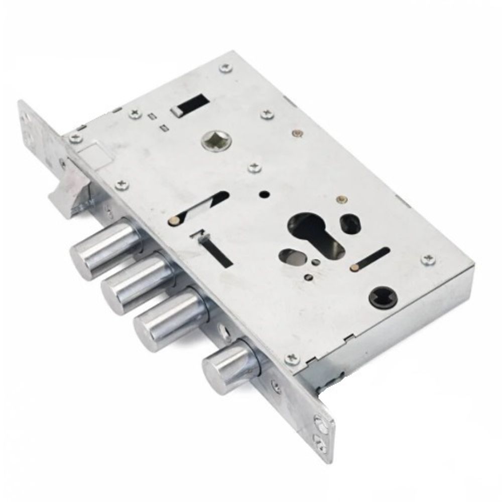 Замок врезной цилиндровый 674 универс. без тяг, с задвижкой АГАТ