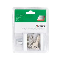 Ручка поворотная с фиксацией ключом AJAX BK6 FIX JK SN-3 мат.никель /49803/