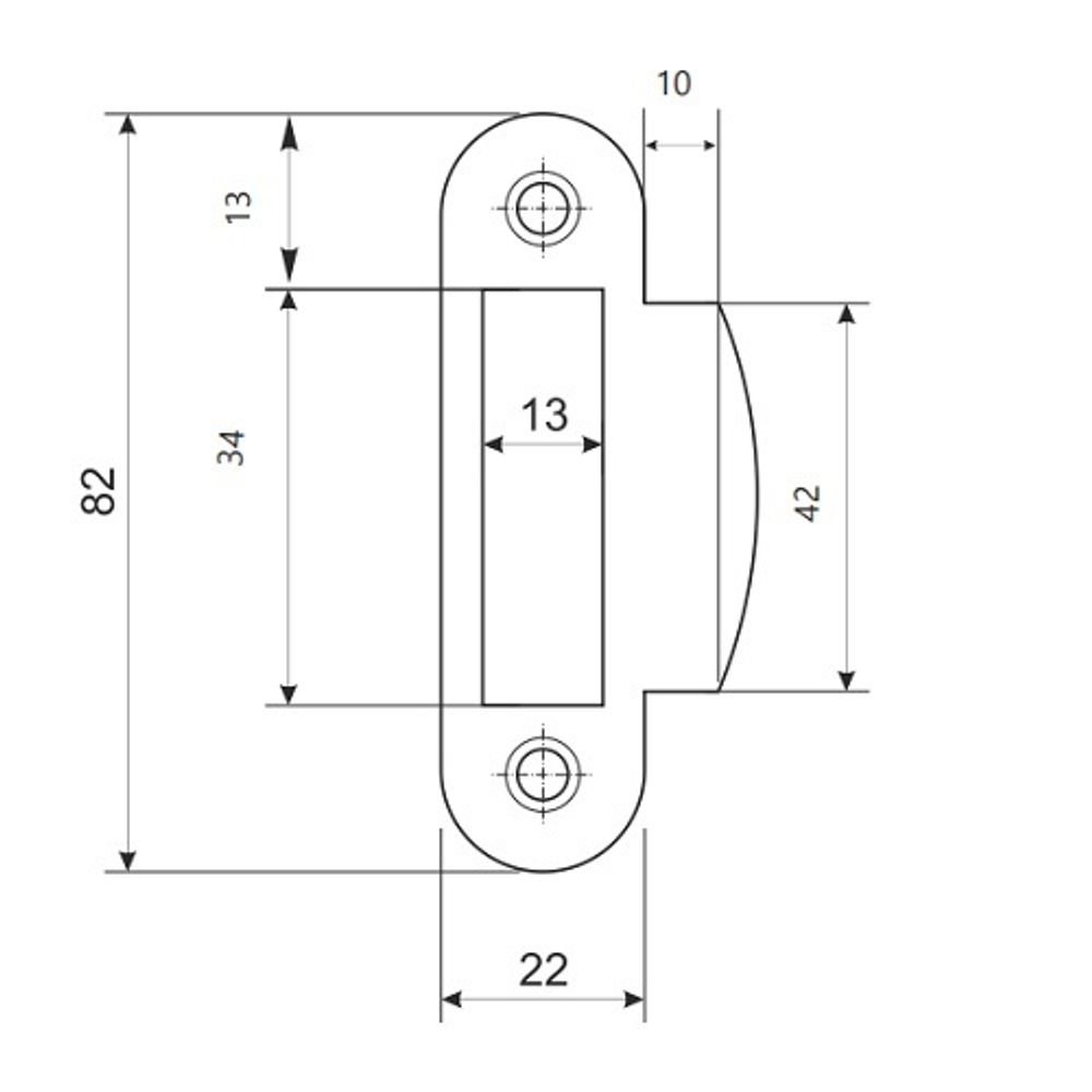 Замок врезной Code Deco 5300-P-AB бронза