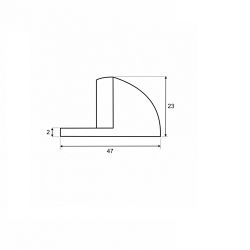 Упор дверной VETTORE 002 MBP черный матовый