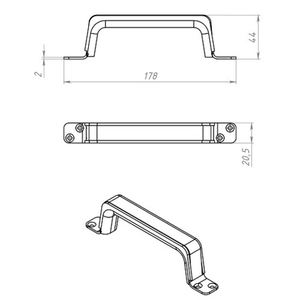 Ручка-скоба Кунгур РС-100-4 пол. (1 шт)