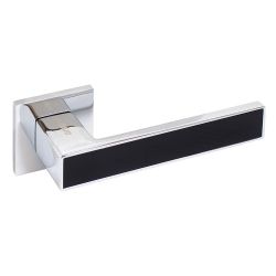 Ручка раздельная АЛЛЮР АРТ ЛАНА CP/BL хром/черный